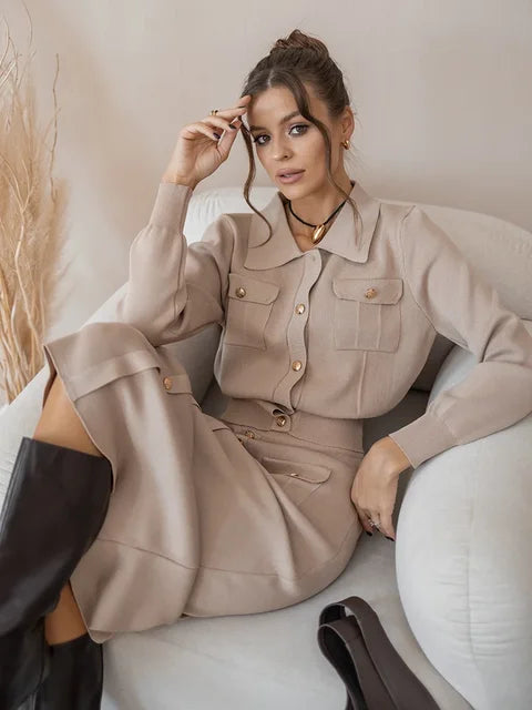 Aurora - Blazer og nederdel sæt