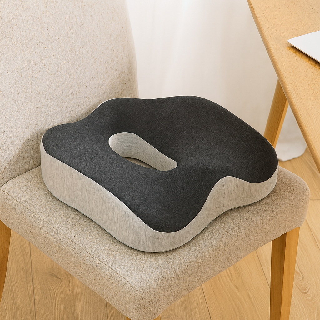ErgoSit | Ortopædisk siddehynde i memory foam til kontor og hjem