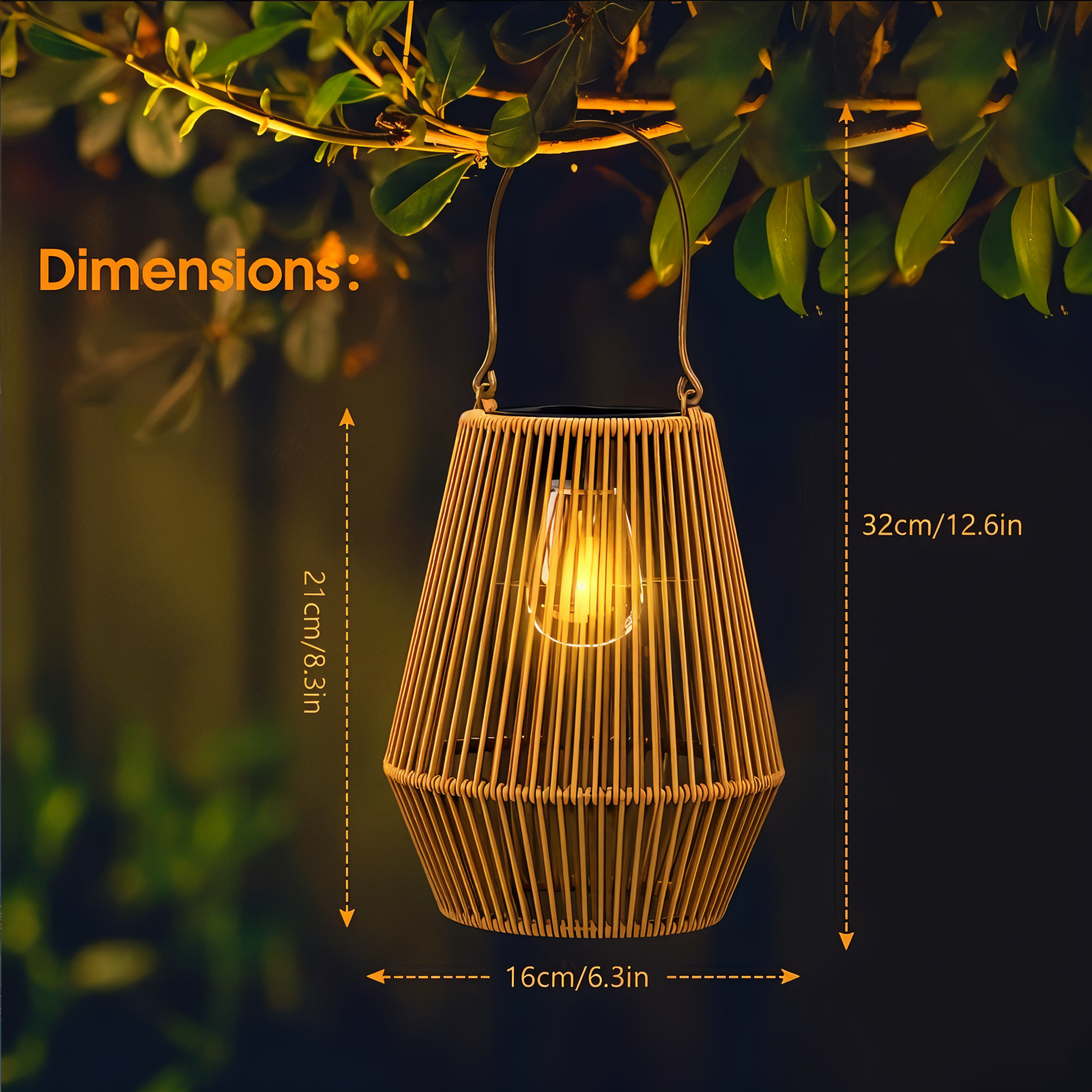 BambooGlow - Solar lanterner