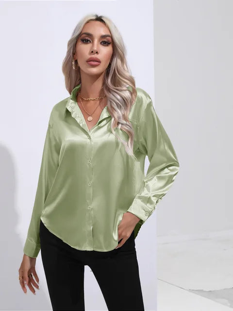 Esther - Elegant bluse i satin