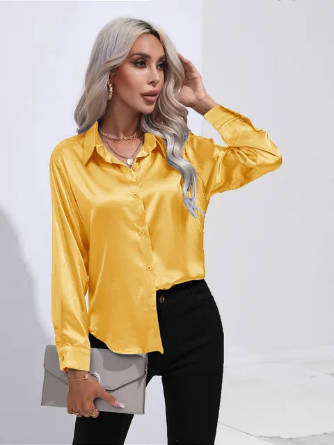 Esther - Elegant bluse i satin