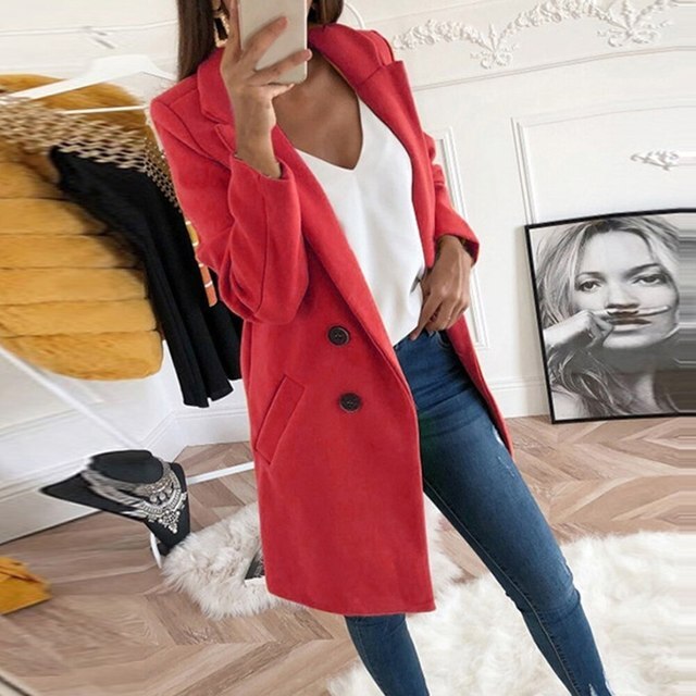 Isabella - Ny lang streetwear-blazer i uld