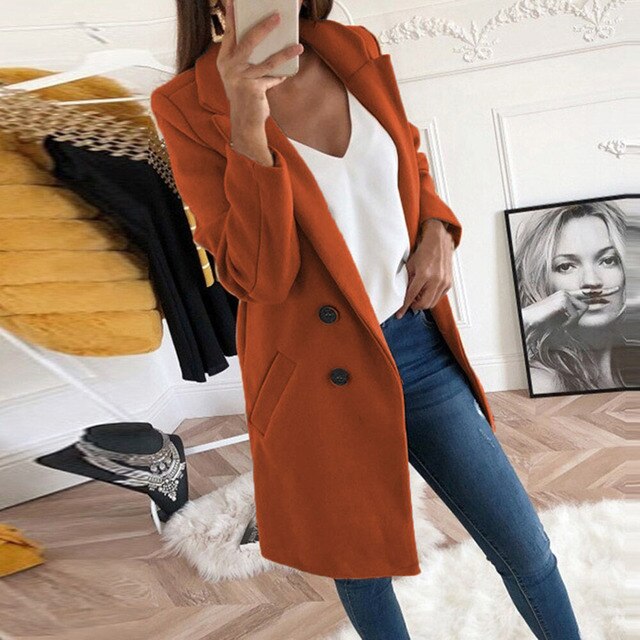 Isabella - Ny lang streetwear-blazer i uld
