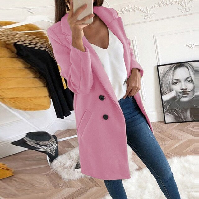 Isabella - Ny lang streetwear-blazer i uld