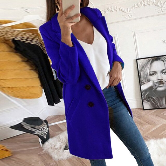 Isabella - Ny lang streetwear-blazer i uld
