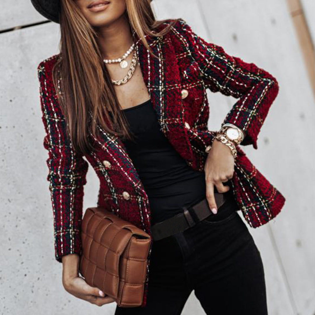 Josephine | Dobbeltradet ternet blazer