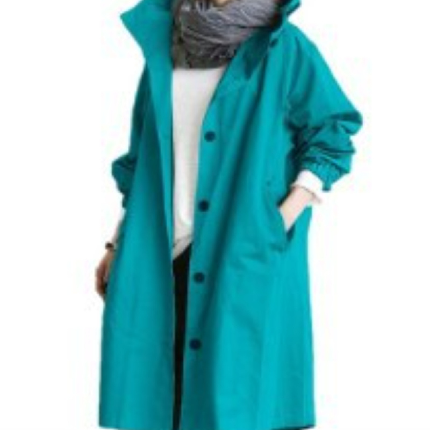 CELINE | Lang trenchcoat med hætte – stilfuld og funktionel