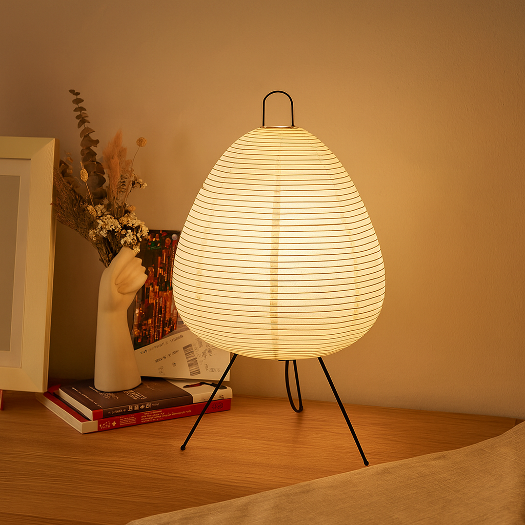 LumiGlow japansk rispapirlampe – Stilfuld indendørsbelysning