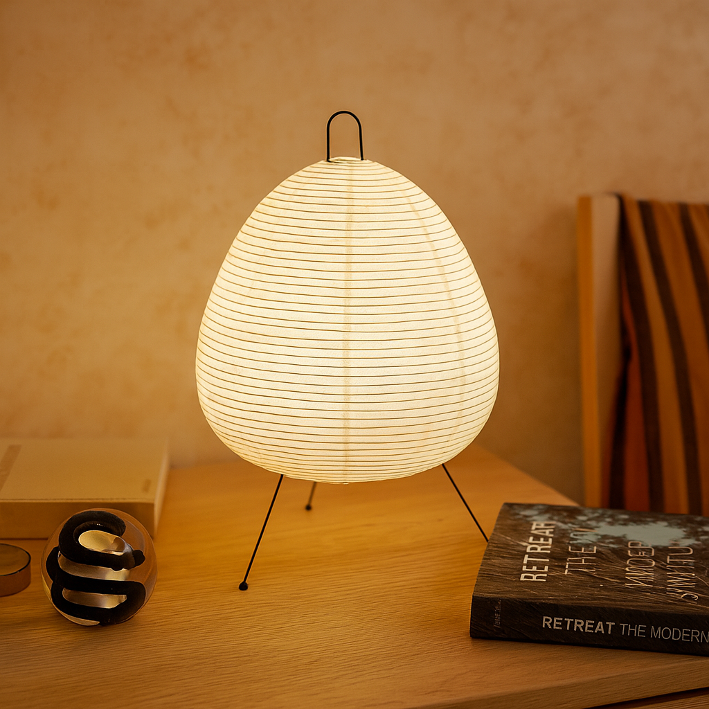 LumiGlow japansk rispapirlampe – Stilfuld indendørsbelysning