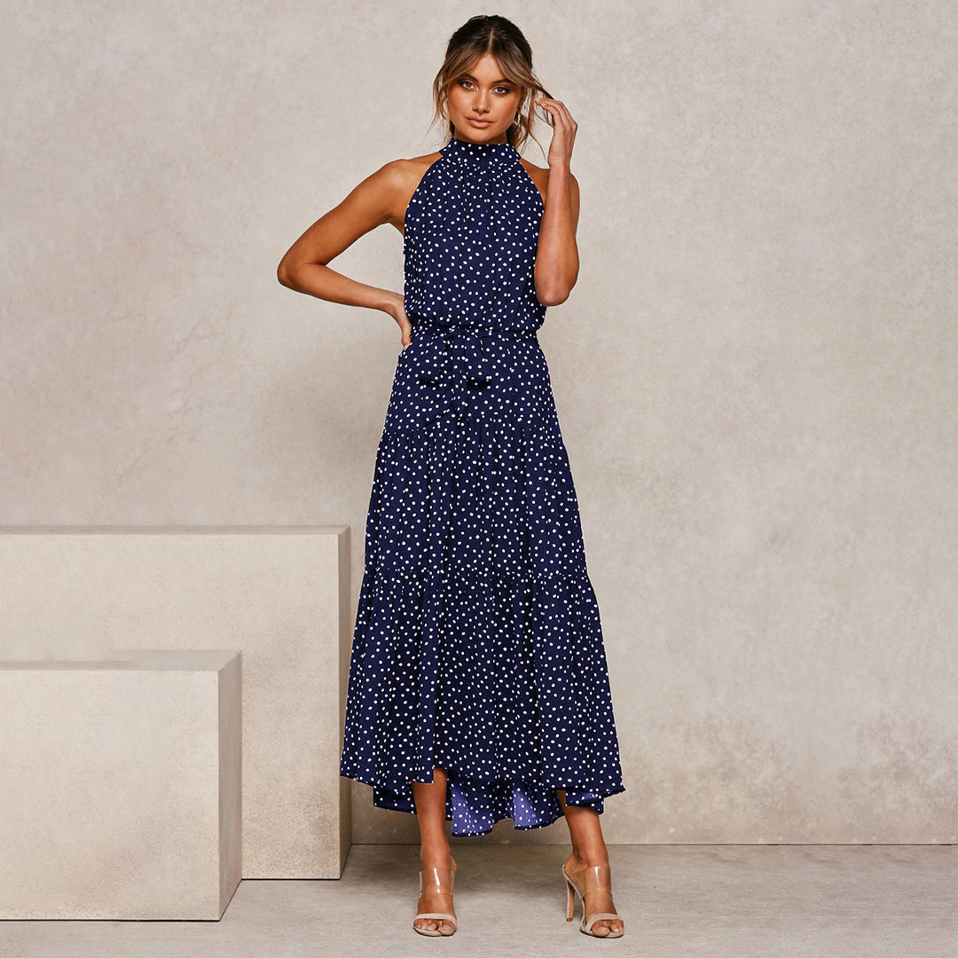 Malene - Elegant og stilfuld lang kjole