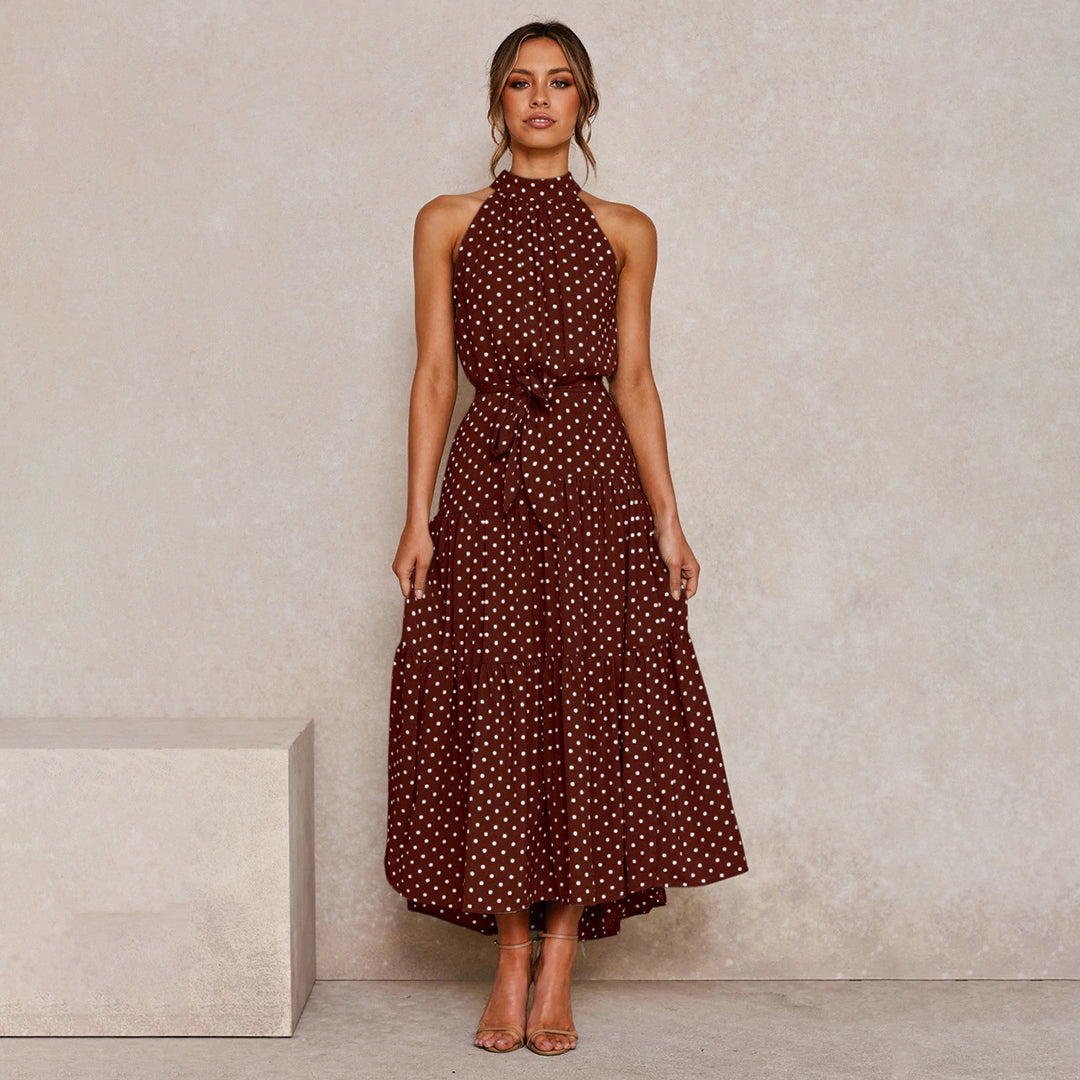 Malene - Elegant og stilfuld lang kjole