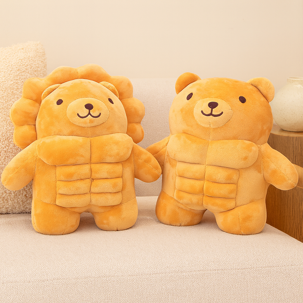 MightyPals – Løve- og bjørneplys | Blødt samlerlegetøj til børn