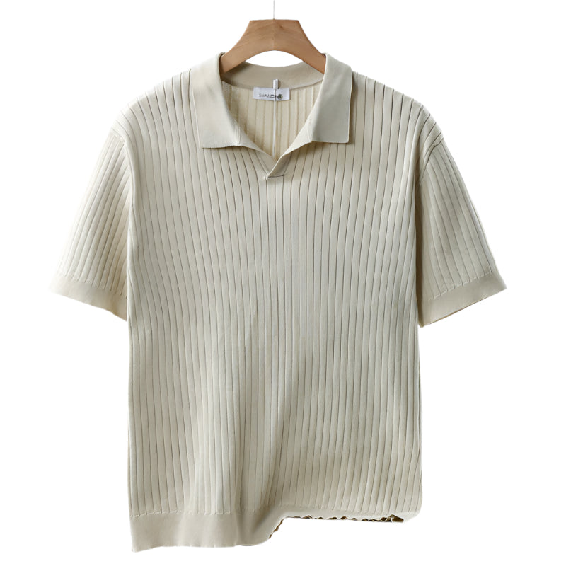 Anton - Strikket polo med krave