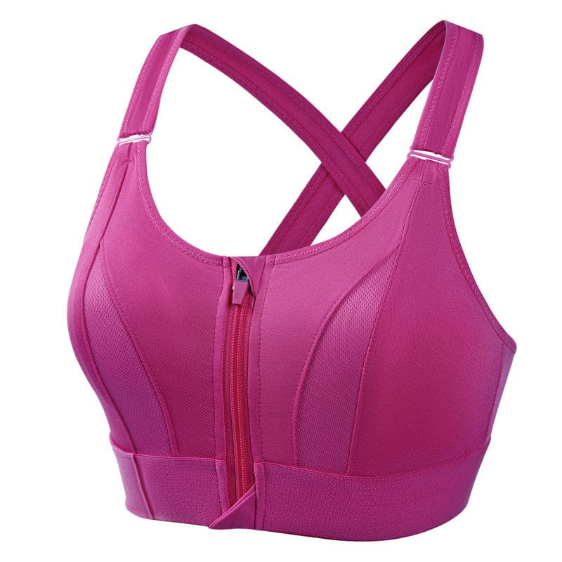 Ediths EmpowerFit Front-Zip Sports-Bh