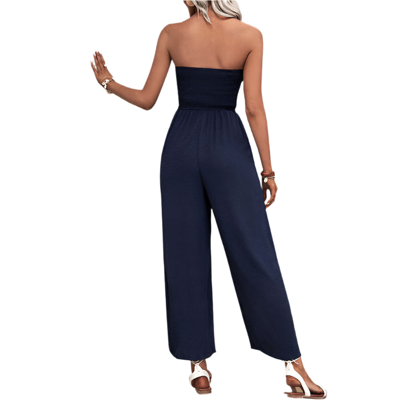 Colleen - Omslagsdesign og jumpsuit med elastisk linning
