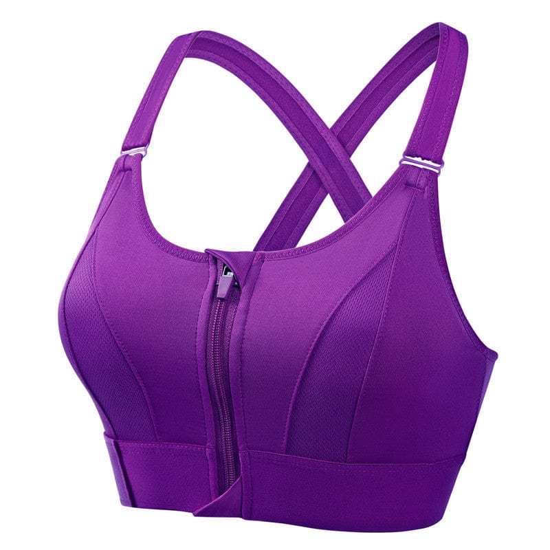 Ediths EmpowerFit Front-Zip Sports-Bh