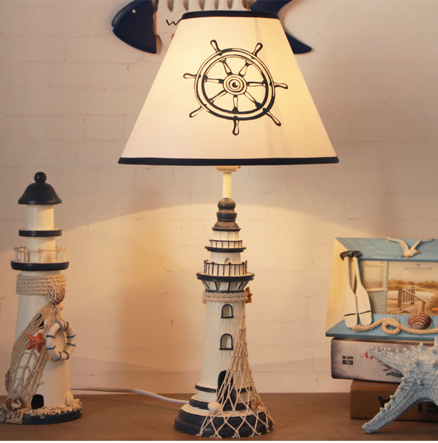 HarborGlow - Nautical Resin skrivebordslampe med enkelt hoved