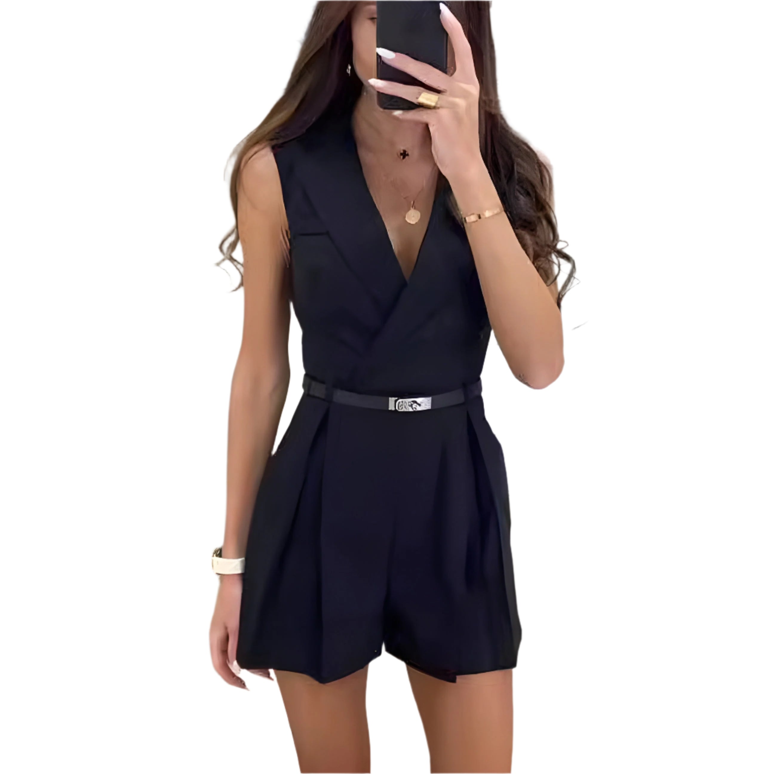 Lucia - Stilfuld jumpsuit uden ærmer