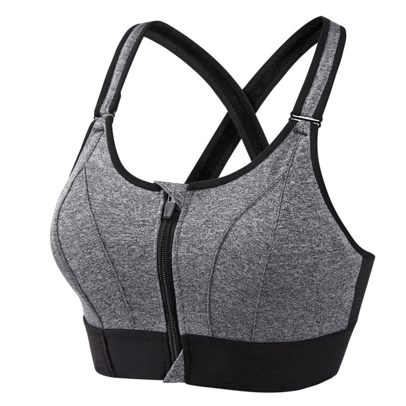 Ediths EmpowerFit Front-Zip Sports-Bh