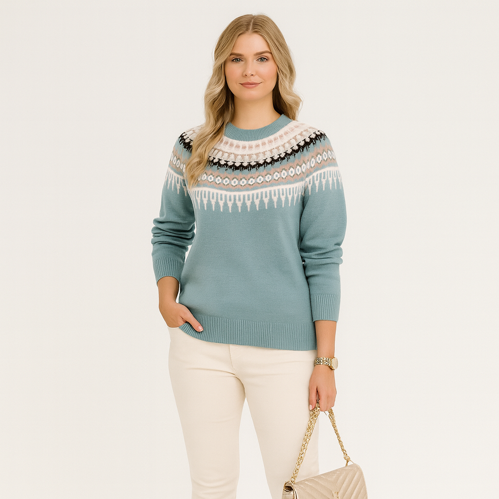 Olivia Norwegian Sweater – Dametrøje med nordisk mønster
