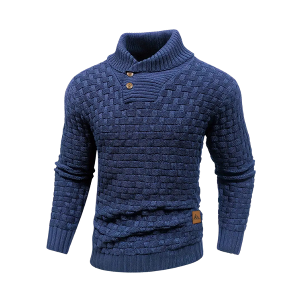 William - Strikket sweater med knapper-1