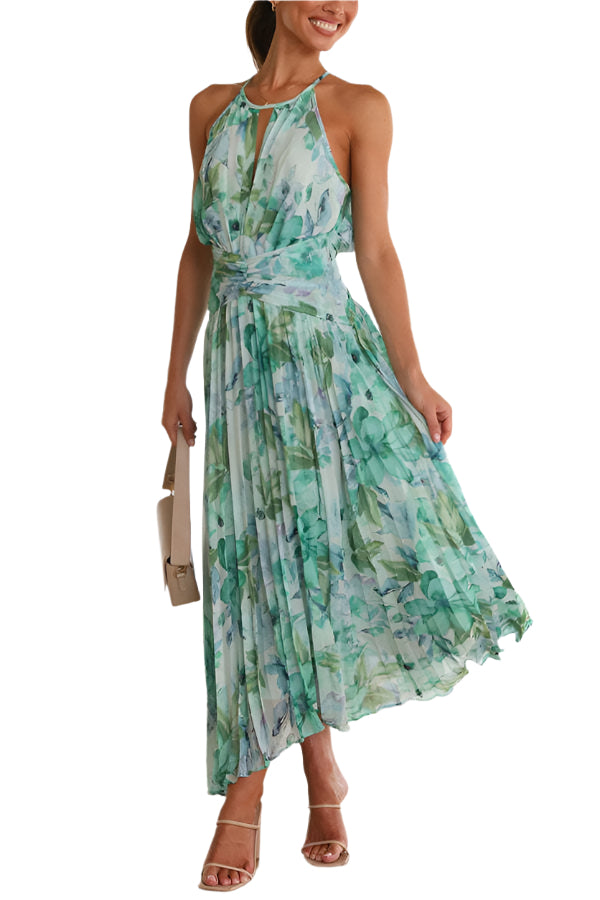 Sylvie – Moderne maxi-kjole med halterneck