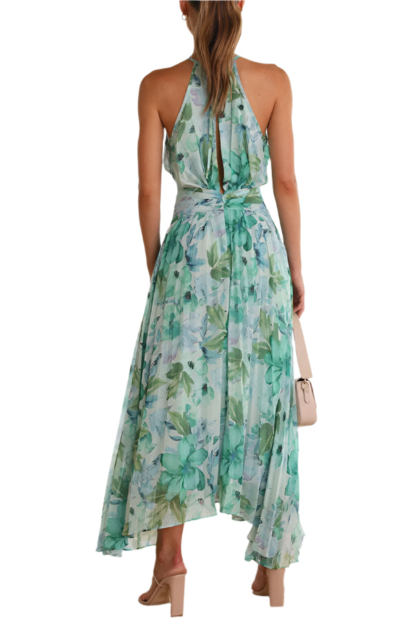 Sylvie – Moderne maxi-kjole med halterneck