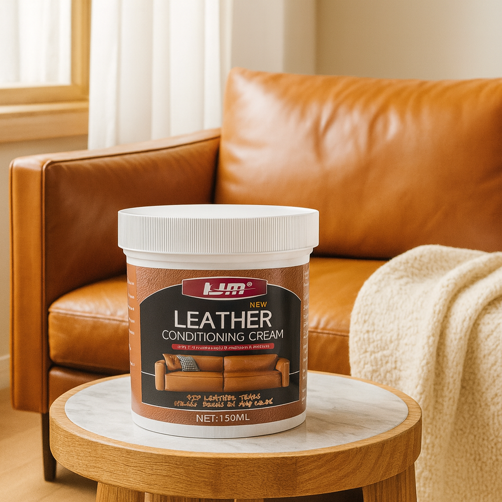 PureGloss | Læderplejesæt med svamp til sko, tasker og bilinteriør