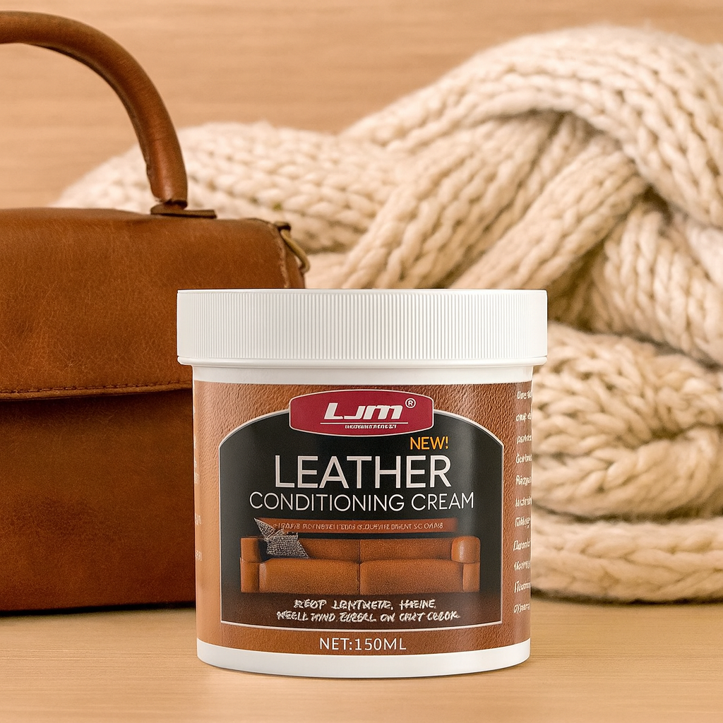 PureGloss | Læderplejesæt med svamp til sko, tasker og bilinteriør