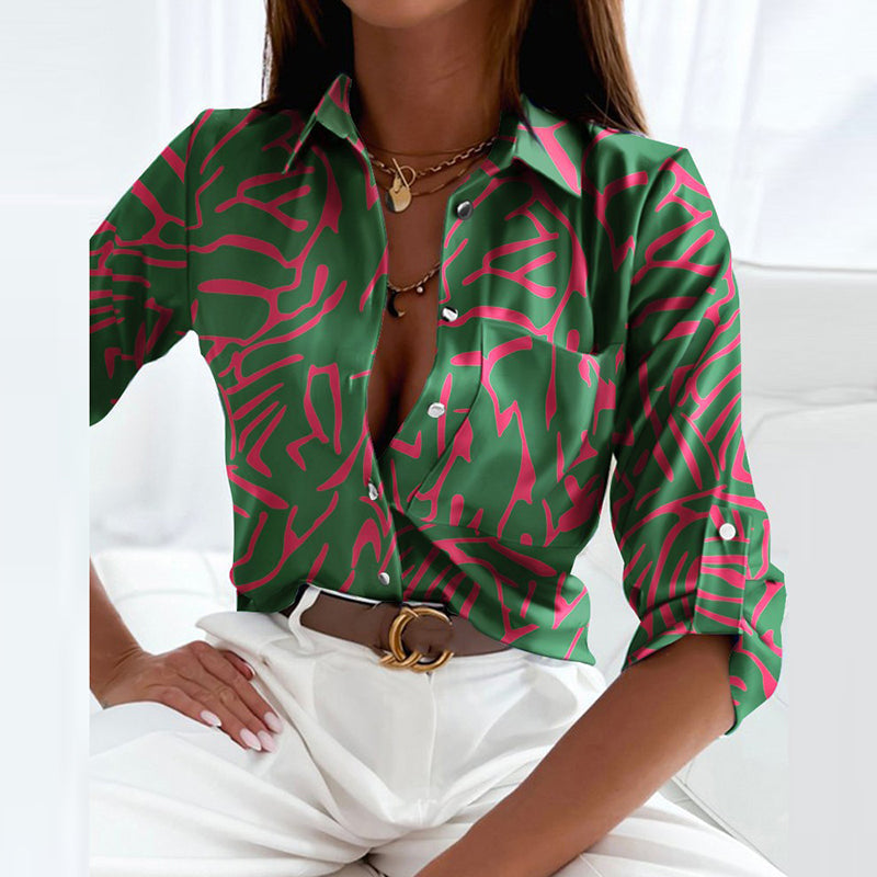 Juria Afslappet bluse med krave