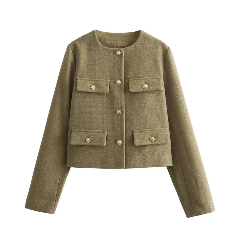 Janelle – Vintage croppet jakke
