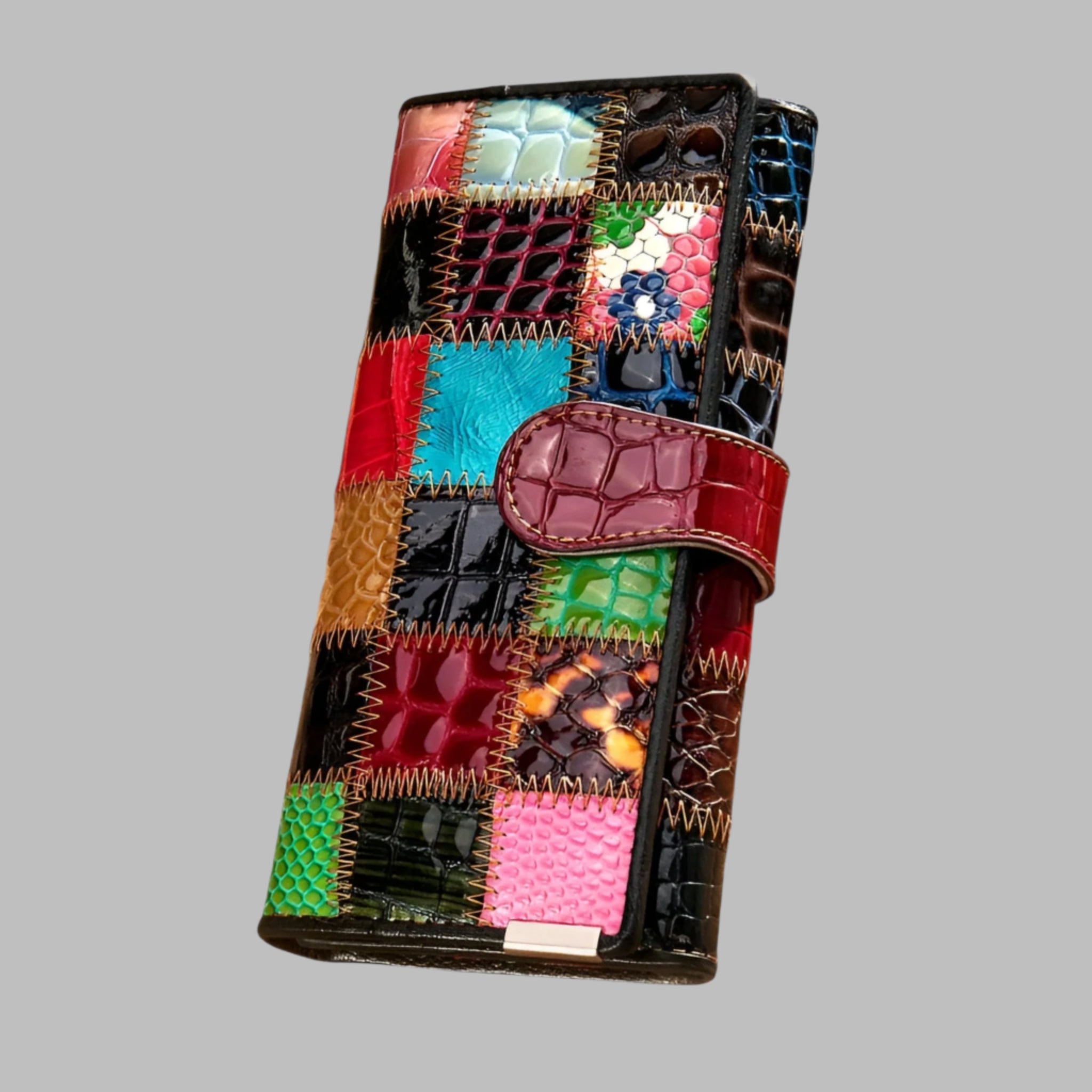Faelira - Læder-pung til kvinder med patchwork-design