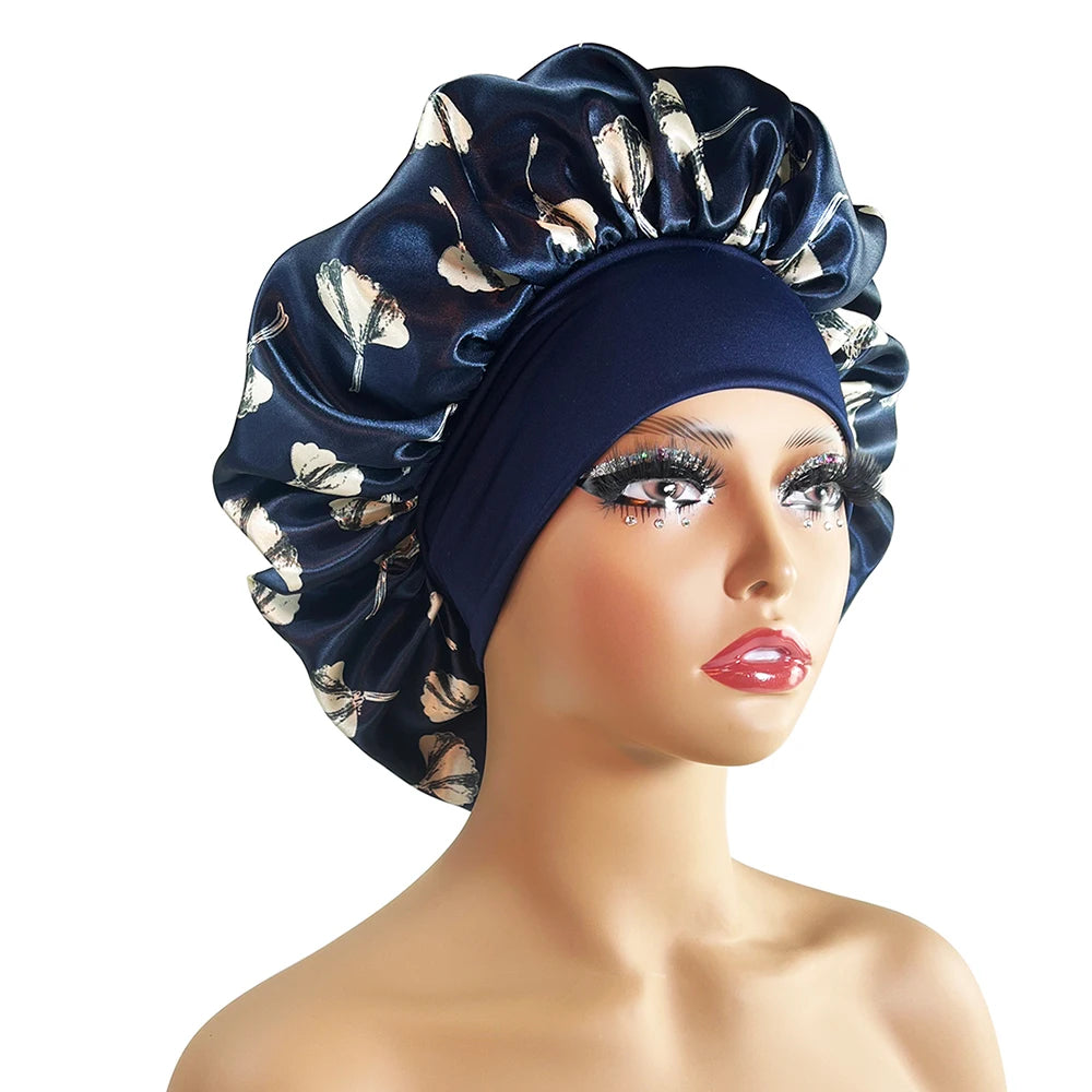 Vrouwen slaapmuts met bloemenprint