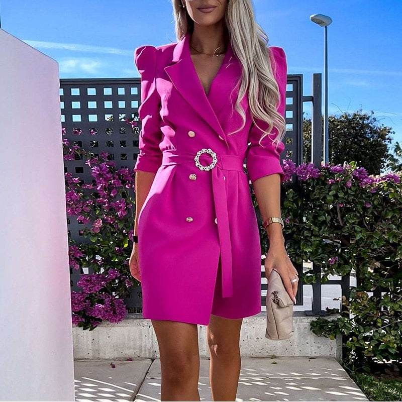 Sienna - Elegant langærmet kjole