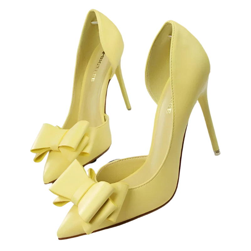 Nathalia – Elegante højhælede pumps med sløjfe