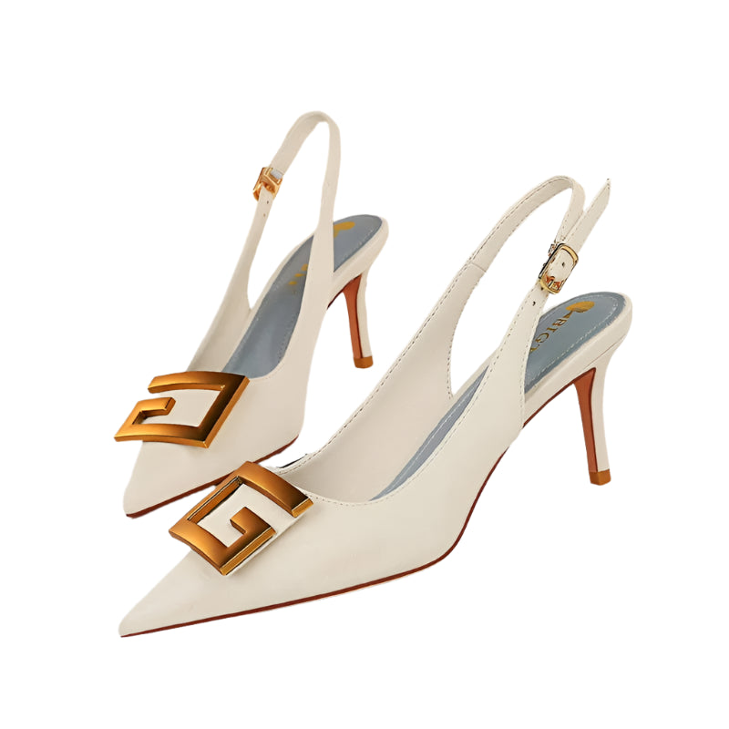 Myline – Justerbare hæle med Slingback Strap