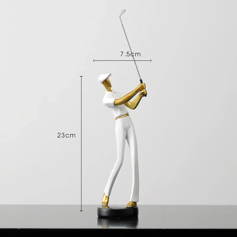 TeeStance - Elegant Golf Pose Skulptur