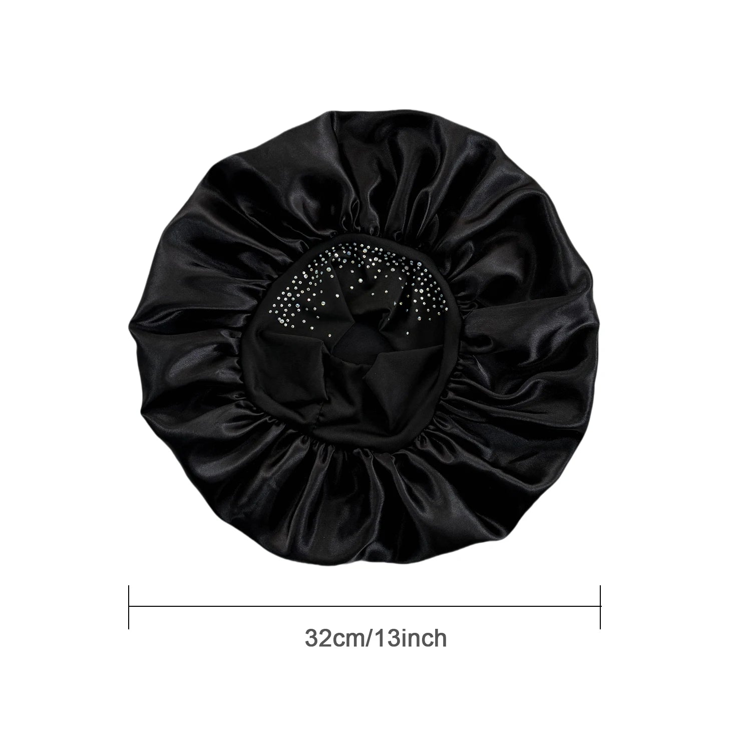 Luksus rhinestone satin nathætte