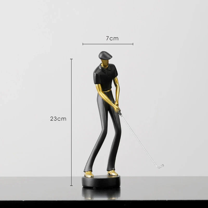TeeStance - Elegant Golf Pose Skulptur