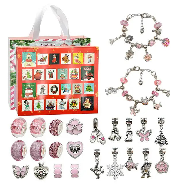 24-dages adventskalender med nedtælling - DIY armbåndssæt