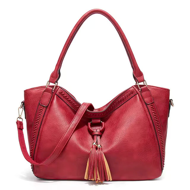 Francine - Elegant skuldertaske med kvastdesign