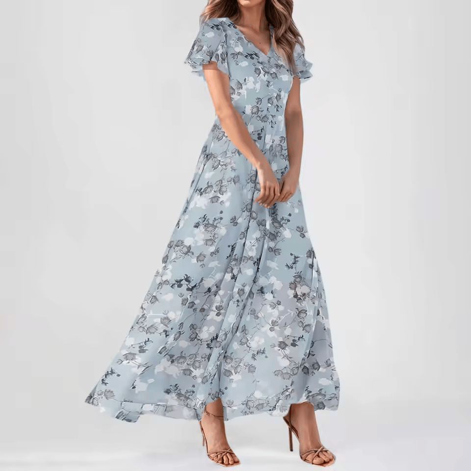 Jade | Farverig elegant kjole