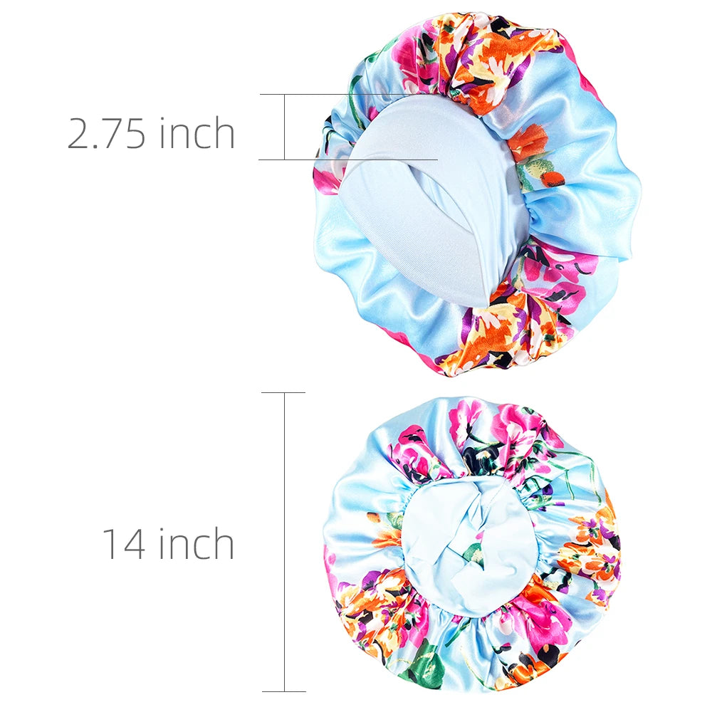 Vrouwen slaapmuts met bloemenprint