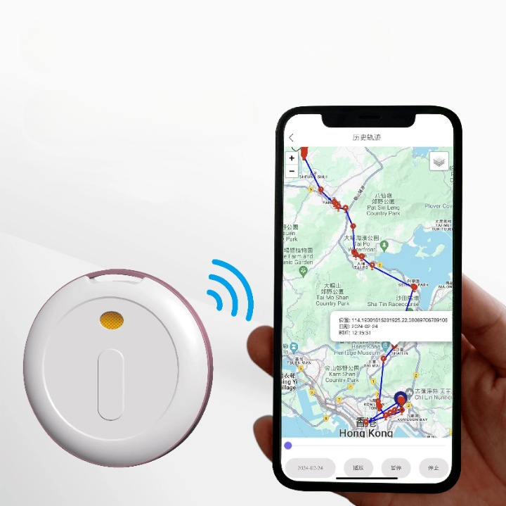 Mini Smart Tag Bluetooth-bagagetracker Werkt met Apple en Android
