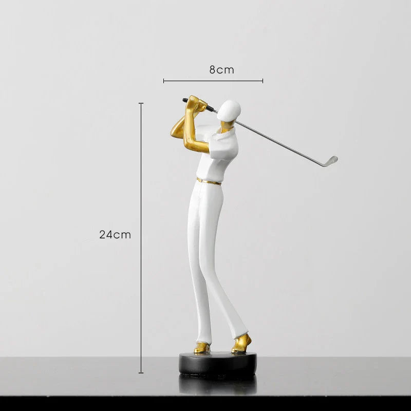 TeeStance - Elegant Golf Pose Skulptur