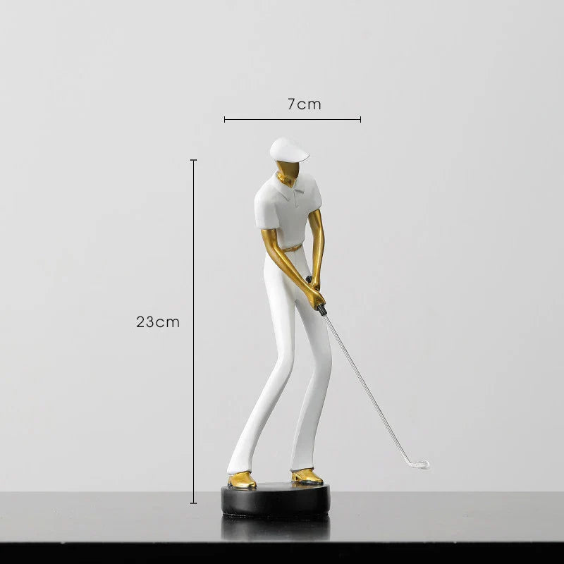 TeeStance - Elegant Golf Pose Skulptur