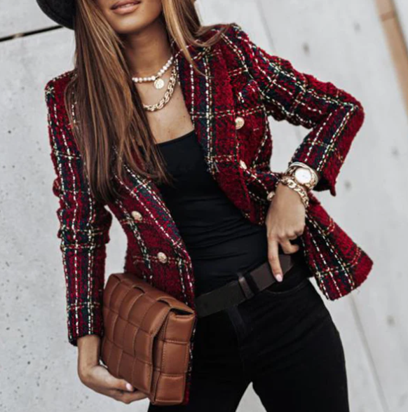 Rutet Blazer Janice