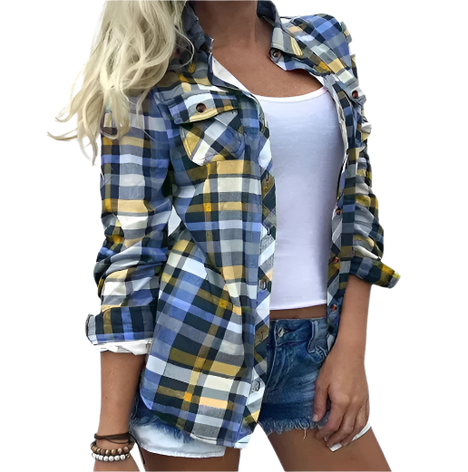 Melissa – Klassiske button-down skjorter med oprullede ærmer