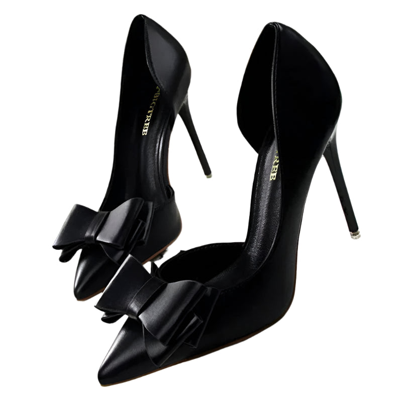 Nathalia – Elegante højhælede pumps med sløjfe