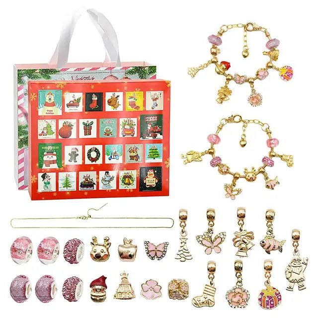 24-dages adventskalender med nedtælling - DIY armbåndssæt